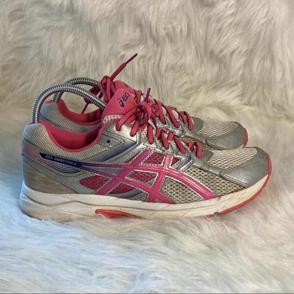 Asics Shoes Gel Contend 3‎ Woman’s Size 9.5 pink-Gray Lace Up